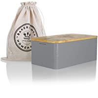 Lars NYSØM Panera I Recipiente para Pan con Bolsa incluida Hecha de Lino para una frescura particularmente Duradera I…